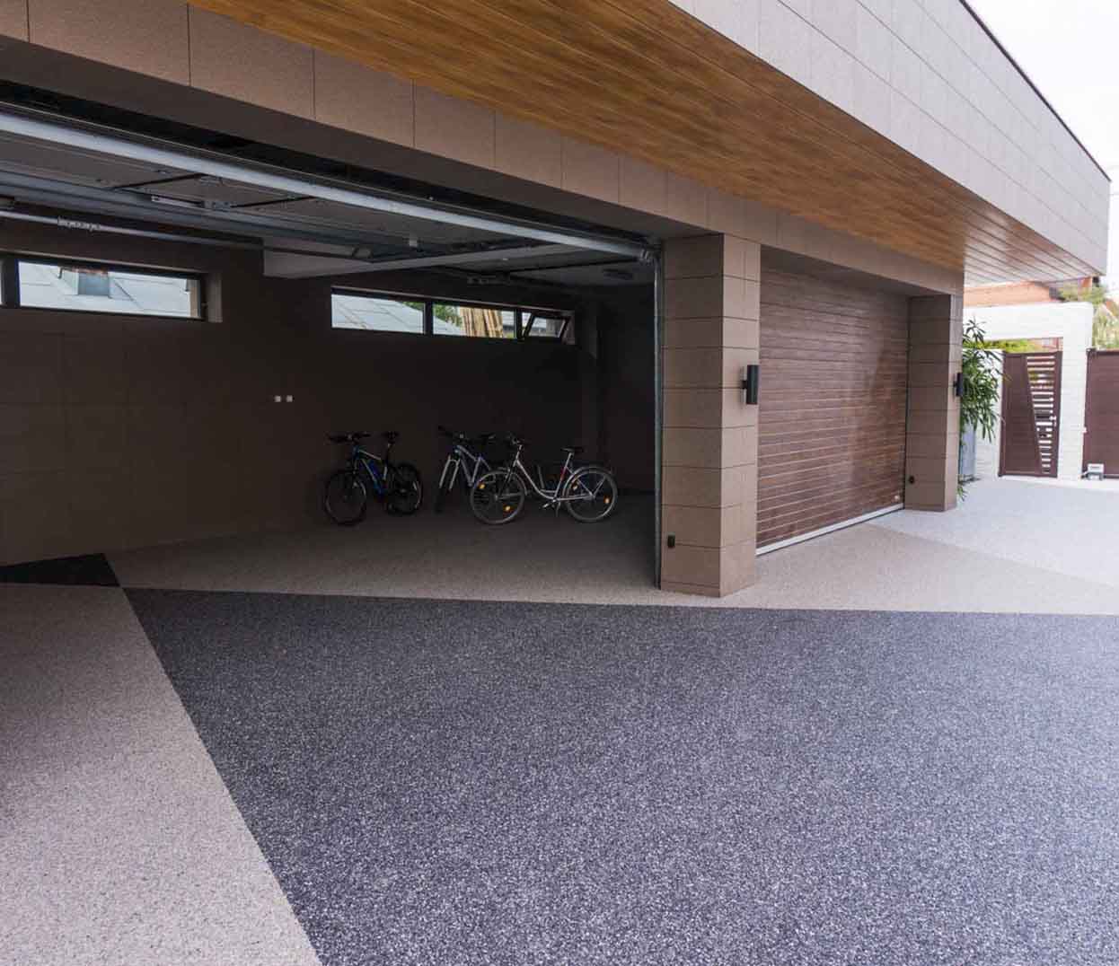 garage stone carpet paving