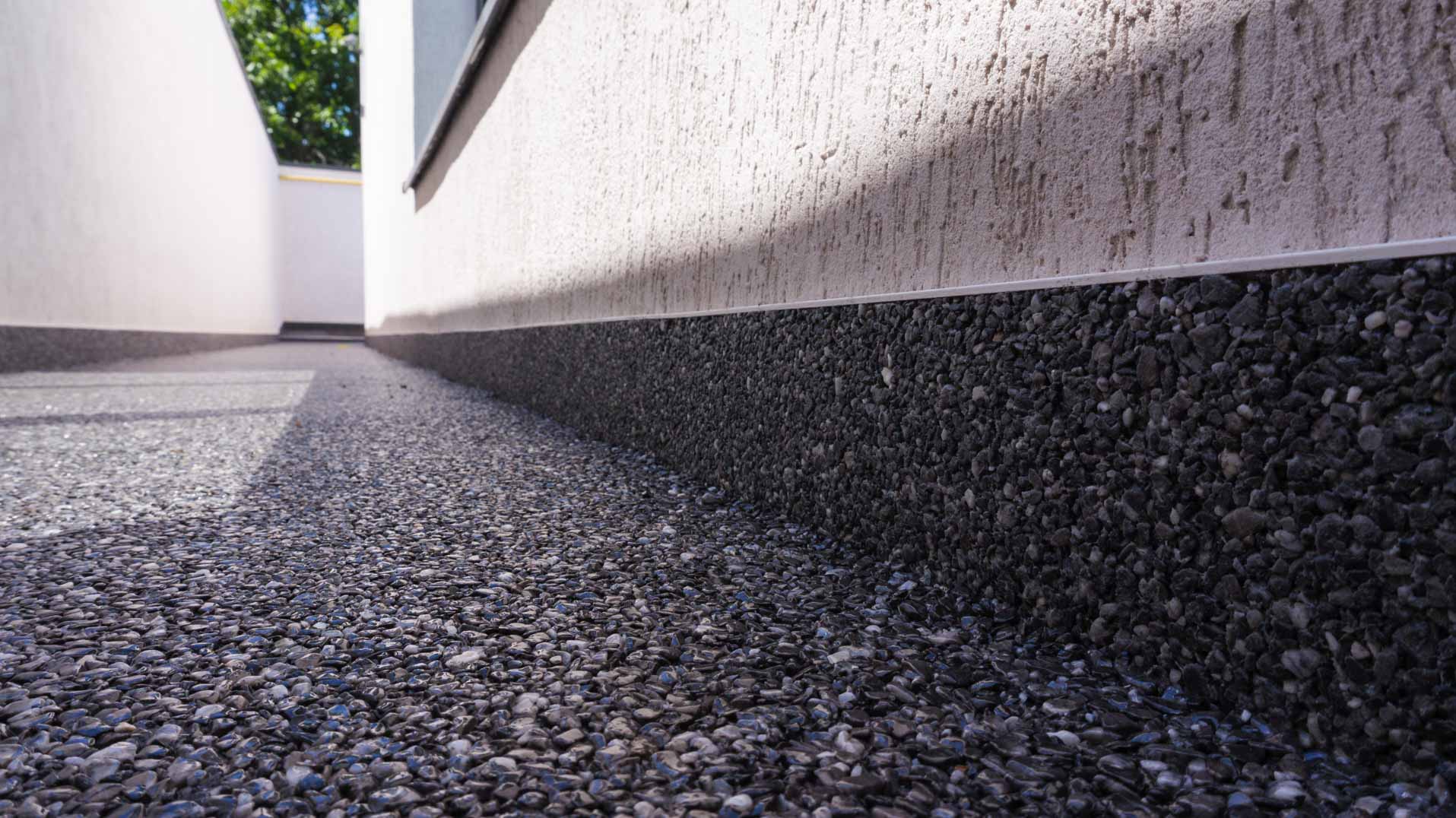 seamless paving and coving with natural stone carpet